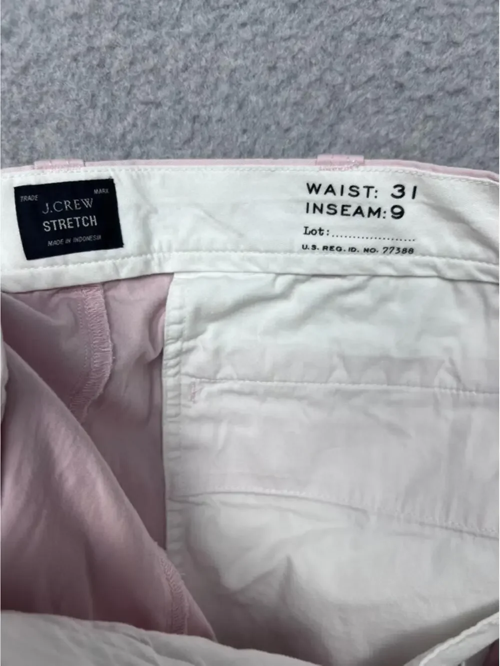 JCrew Club Mens Cotton Oxford Cloth Shorts 31 Pink Chino Preppy Golf Summer